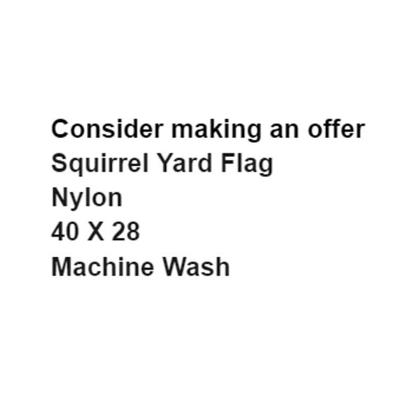 Squirrel Garden Flag Double Sided Classroom Fall Seasonal Farmhouse Banner - Picture 2 of 3